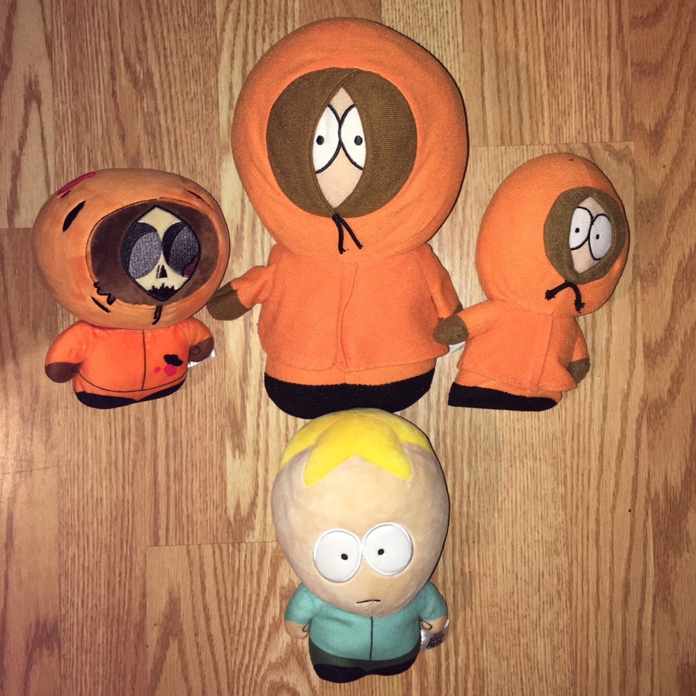 South Park plush lot Kenny & Butters total of 4